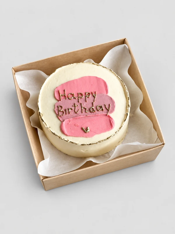 Бенто - торт "Happy Birthday 4" — Бенто-торт с дизайном как на фото.